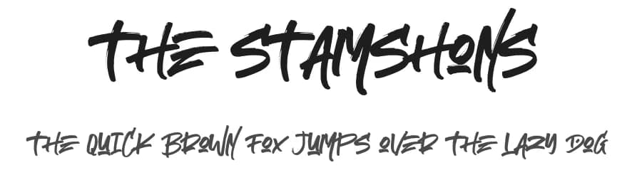 The Stamshons by Sabrcreative — Script Handwritten Font