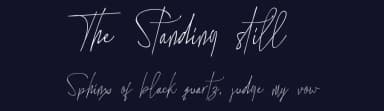 The Standing still by Sigit Nur Wicaksono — Script Handwritten Font — thumbnail 2