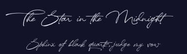 The Star in the Midnight by Cat.B — Script Handwritten Font — thumbnail 2