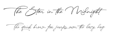 The Star in the Midnight by Cat.B — Script Handwritten Font — thumbnail 1