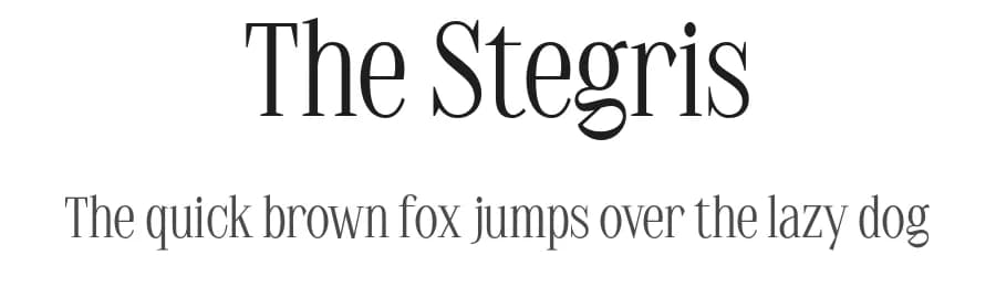 The Stegris by Letterhend Studio — Sans Serif Font