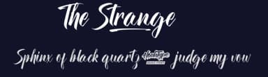 The Strange by Noah Type — Script Handwritten Font — thumbnail 2