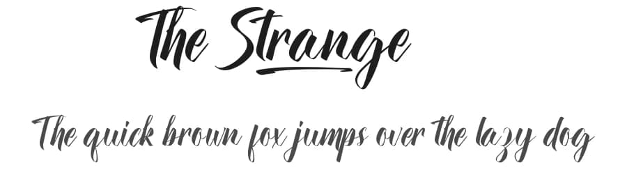 The Strange by Noah Type — Script Handwritten Font — preview 1