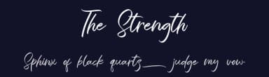The Strength by AminMario — Script Handwritten Font — thumbnail 2