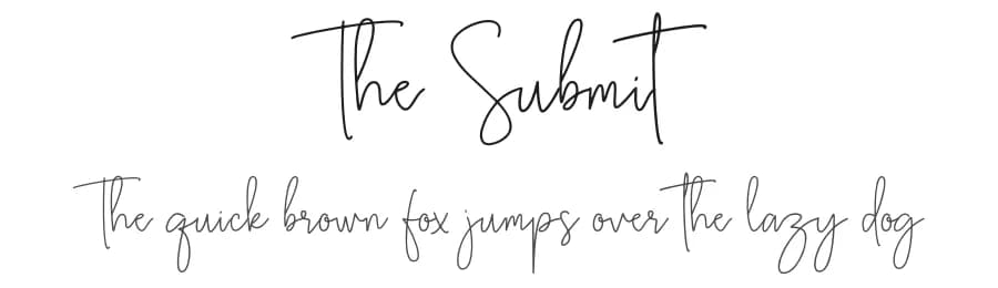 The Submit by Bluestype Studio — Script Handwritten Font