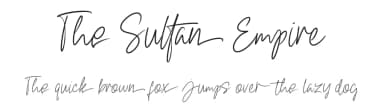 The Sultan Empire by Kong Font — Script Handwritten Font — thumbnail 1