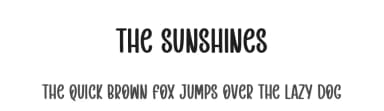 The Sunshines by Scratchones — Script Handwritten Font — thumbnail 1