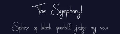 The Symphony! by Indro Tanwijoyo — Script Handwritten Font — thumbnail 2
