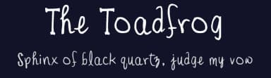 The Toadfrog by FontPanda — Script Handwritten Font — thumbnail 2