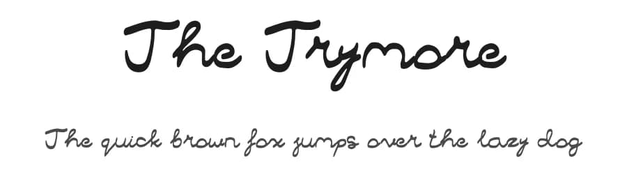 The Trymore by Widiharinata I Kadek — Script Handwritten Font