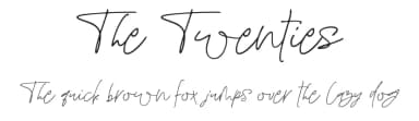 The Twenties by Ayca Atalay — Script Handwritten Font — thumbnail 1