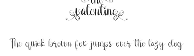 The Valentine by Eric Samossa — Script Handwritten Font