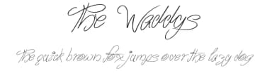 The Waddys by JSH creates — Script Handwritten Font — thumbnail 1