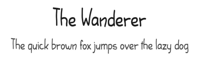 The Wanderer by Tokokoo Studio — Script Handwritten Font