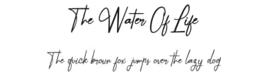 The Water Of Life by Kateeng Ciu — Script Handwritten Font — thumbnail 1