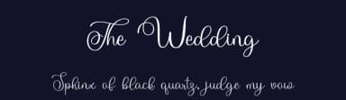 The Wedding by niyos — Script Handwritten Font — thumbnail 2