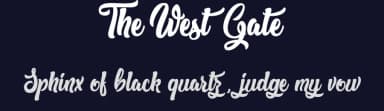 The West Gate by Typhoon Type - Suthi Srisopha — Script Handwritten Font — thumbnail 2