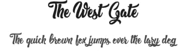 The West Gate by Typhoon Type - Suthi Srisopha — Script Handwritten Font — thumbnail 1