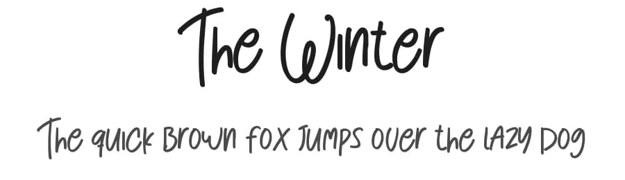 The Winter — Decorative Font