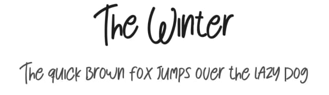 The Winter — Decorative Font