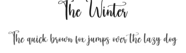 The Winter by Scratchones — Script Handwritten Font — thumbnail 1