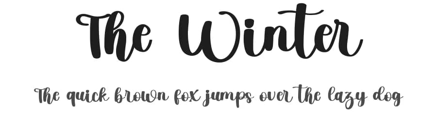 The Winter by FreshtypeINK — Script Handwritten Font