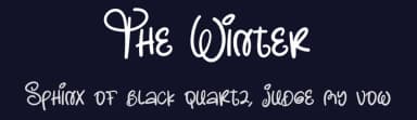 The Winter by Scratchones — Script Handwritten Font — thumbnail 2