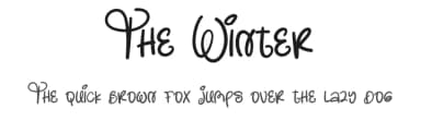 The Winter by Scratchones — Script Handwritten Font — thumbnail 1