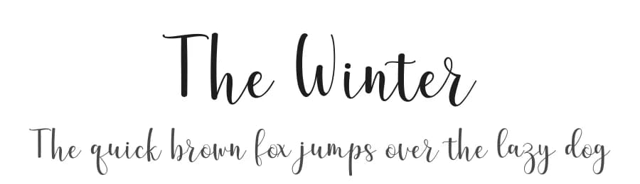 The Winter by Amarlettering - Takiy — Script Handwritten Font