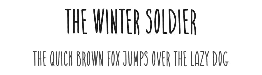 The Winter Soldier by The Docallisme - Amry Al Mursalaat — Script Handwritten Font — preview 1