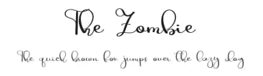 The Zombie by Luluk Surotul — Script Handwritten Font — thumbnail 1