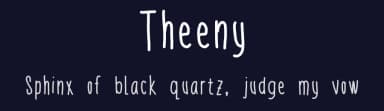 Theeny by Anne — Script Handwritten Font — thumbnail 2
