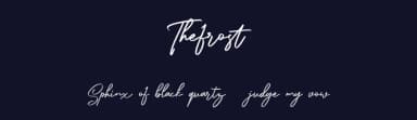 Thefrost by Maulana Creative — Script Handwritten Font — thumbnail 2