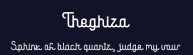 Theghiza by Arie Iskandar — Script Handwritten Font — thumbnail 2