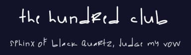 The Hundred Club by Des Gomez — Script Handwritten Font — thumbnail 2