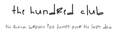 The Hundred Club by Des Gomez — Script Handwritten Font — thumbnail 1