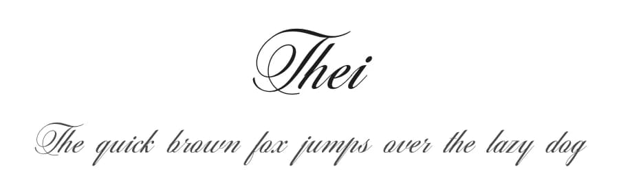 Thei by andfonts — Script Handwritten Font — preview 1