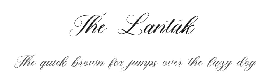The Lantak by mightype — Script Handwritten Font