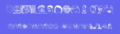 The meme font by zanatlija — Dingbats Font — thumbnail 3