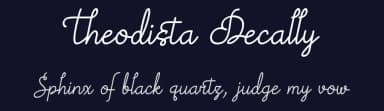 Theodista Decally by 7NTypes — Script Handwritten Font — thumbnail 2