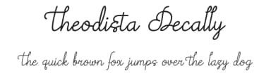 Theodista Decally by 7NTypes — Script Handwritten Font — thumbnail 1
