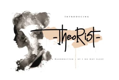 Theorist Font by I Do Not Sleep — Script Handwritten Font — thumbnail 1