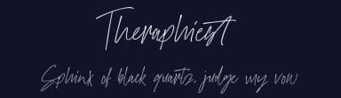 Theraphiest by Thirtypath — Script Handwritten Font — thumbnail 2