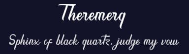 Theremerq by welovefont@gmail.com welovefont — Script Handwritten Font — thumbnail 2