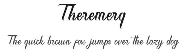 Theremerq by welovefont@gmail.com welovefont — Script Handwritten Font