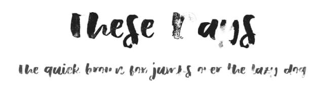 These Days by Ana — Script Handwritten Font