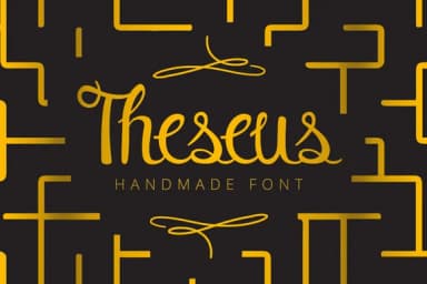Theseus Font by SNK — Script Handwritten Font — thumbnail 1