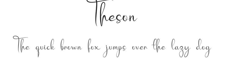 Theson by Design Vector10 — Script Handwritten Font
