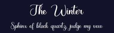 The Winter — Decorative Font — thumbnail 2