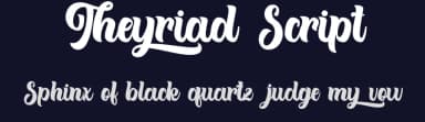 Theyriad Script by FallenGraphic Studio — Script Handwritten Font — thumbnail 2